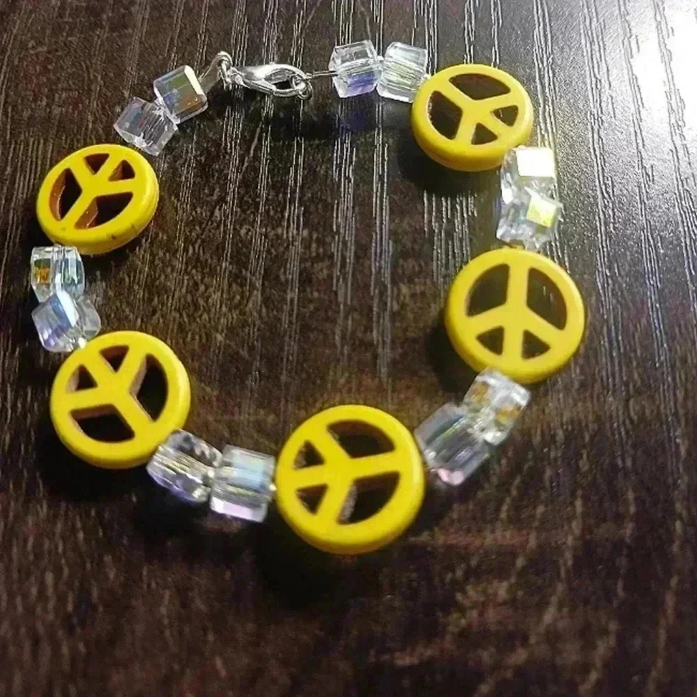 Handmade peace bracelet